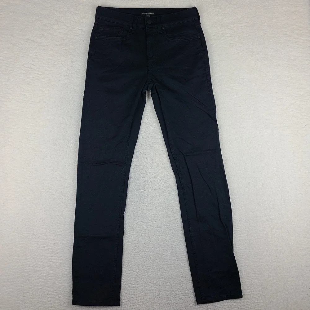 Banana Republic Pants Mens 30x34 Dark Blue Slim Straight Chino‎ Khakis